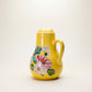 Vintage Hand-Painted Yellow Salt & Pepper Shakers (Floral Motif)