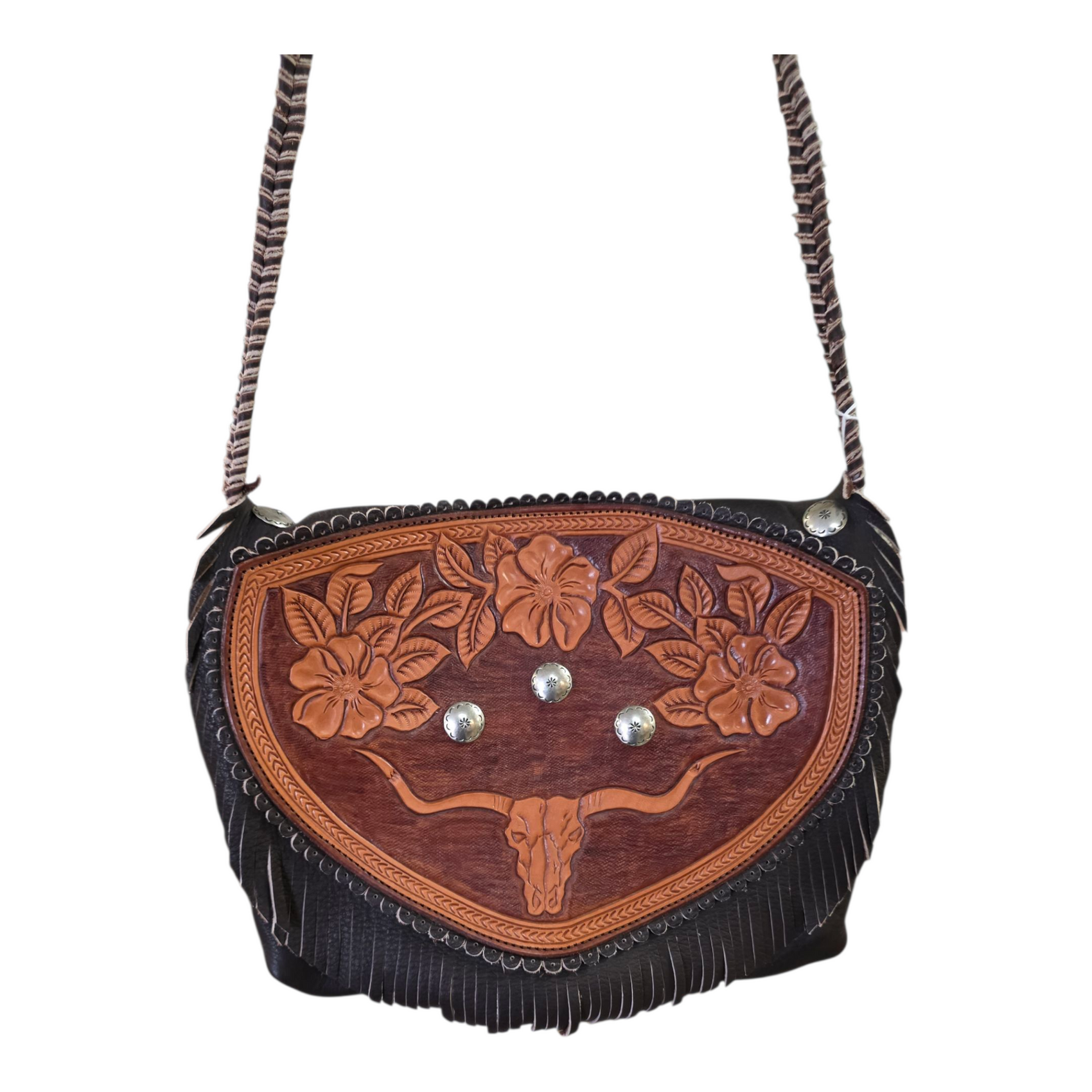 Leather Longhorn Purse