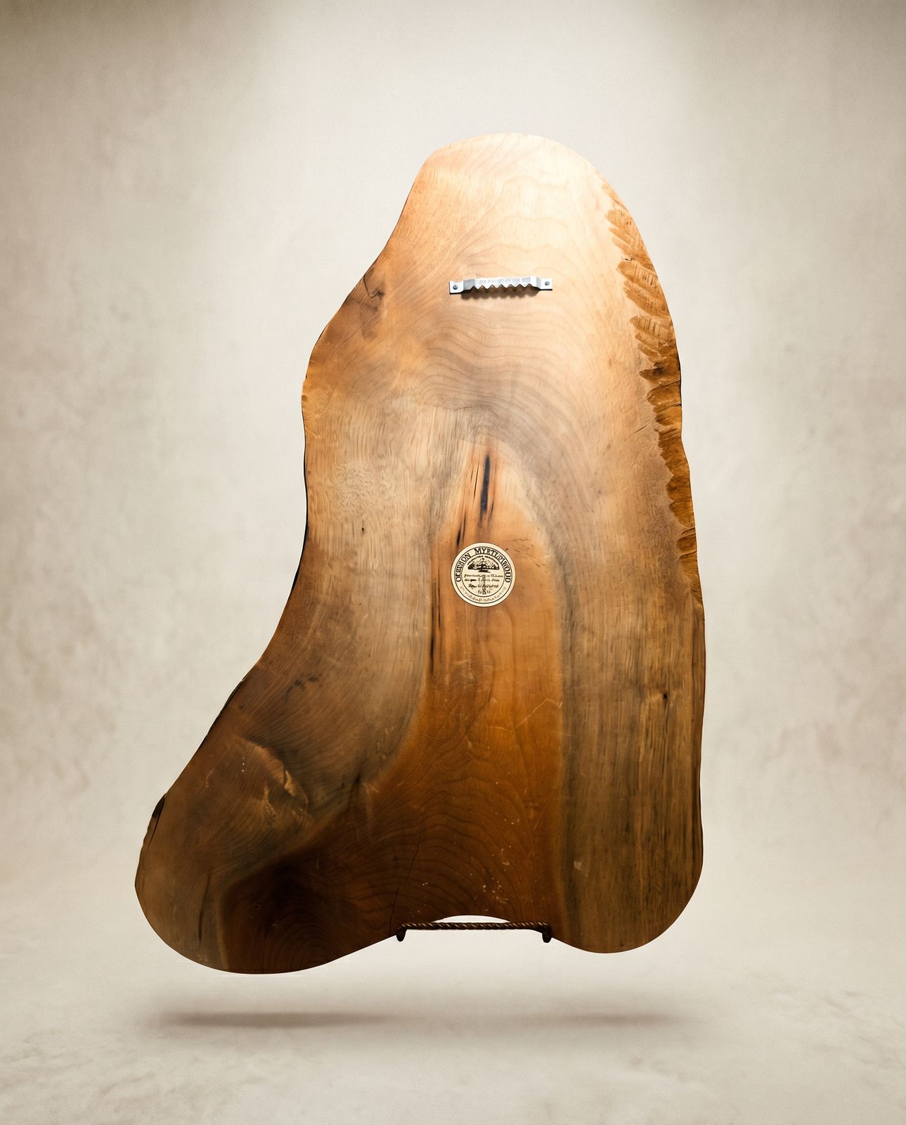 Hand-Painted Live Edge Wood Slab Wall Art – Lighthouse Coastal Scene