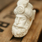 Hand-Carved Meerschaum Pipe — Sultan Portrait with Case