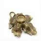 Vintage Brass Maple Leaf Tealight Holder