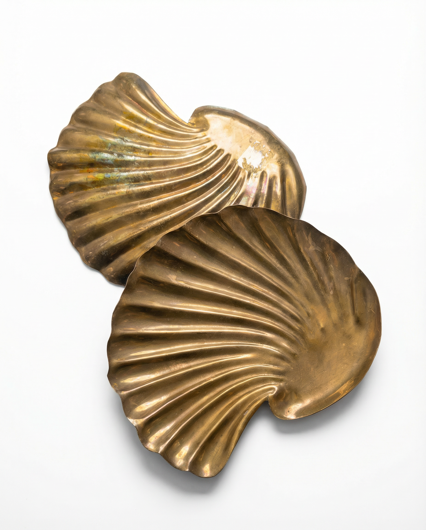 Vintage Brass Shell Dish