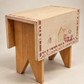 Vintage Hand-Painted Folk Art Wooden Stool
