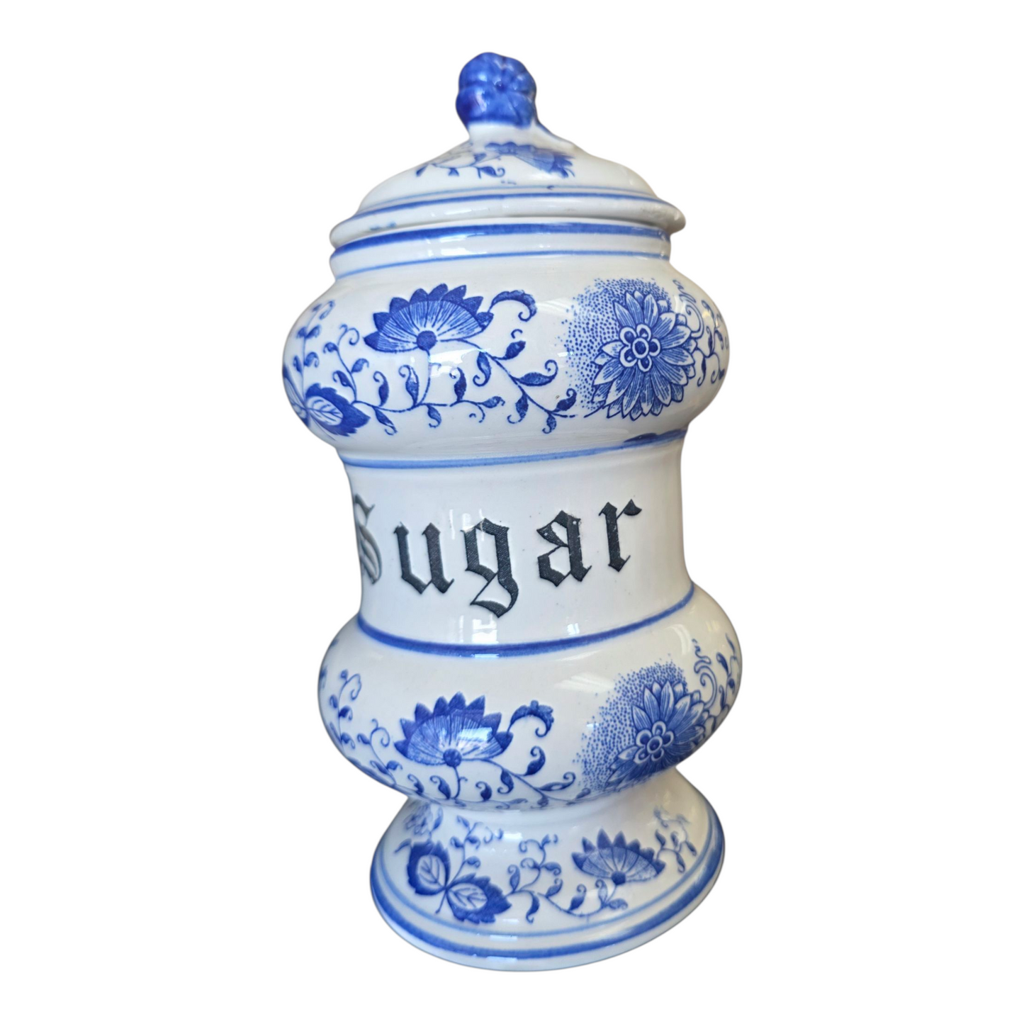 Blue Onion Sugar Jar (lrg)