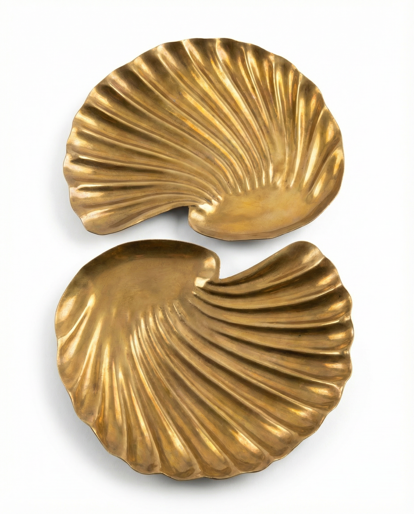 Vintage Brass Shell Dish