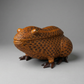 Vintage Woven Wicker Frog Storage Box