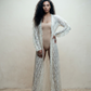 Vintage Sheer Lace Duster Maxi Dress - Small