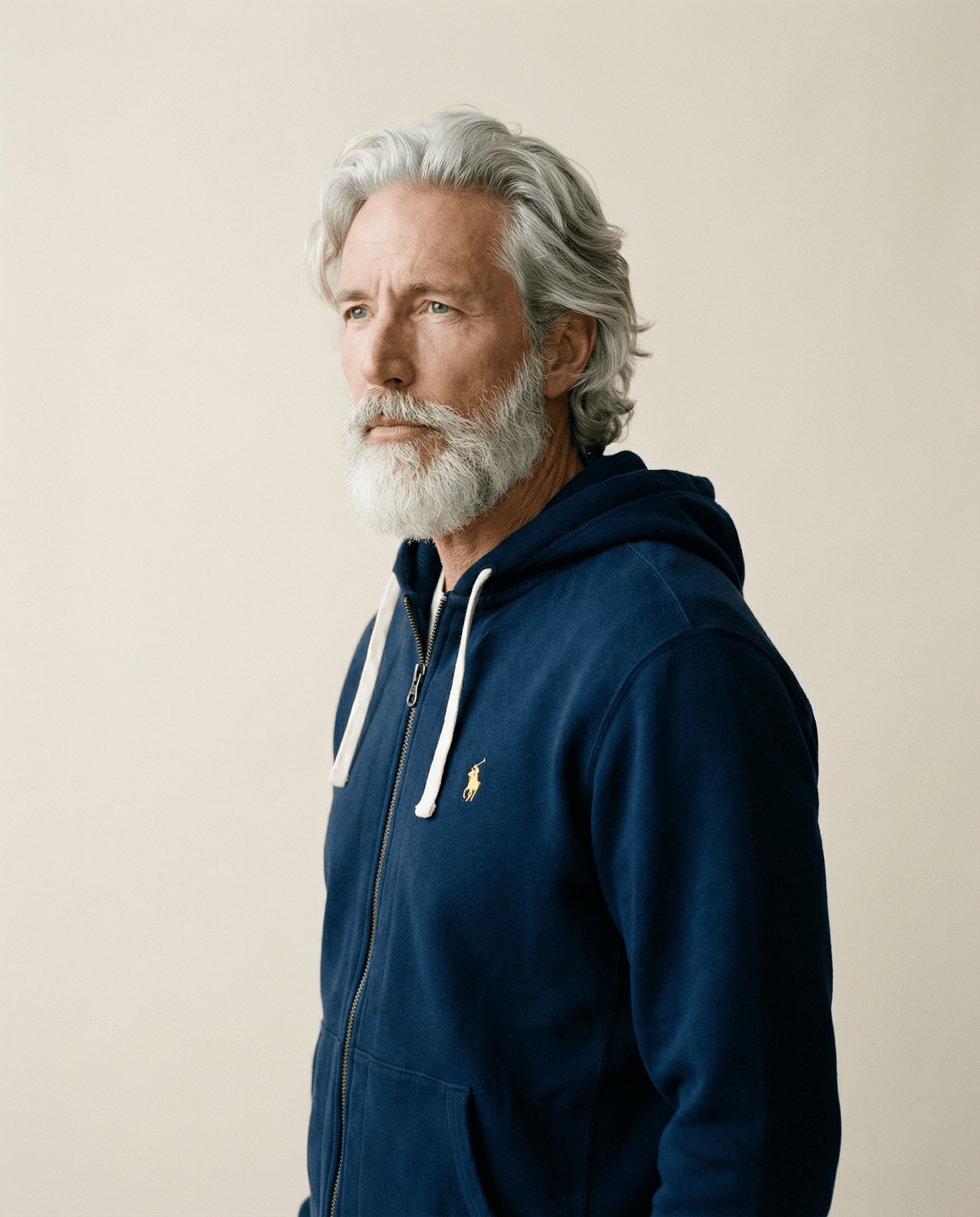 Polo Ralph Lauren Full-Zip Fleece Hoodie – Navy (Size M)