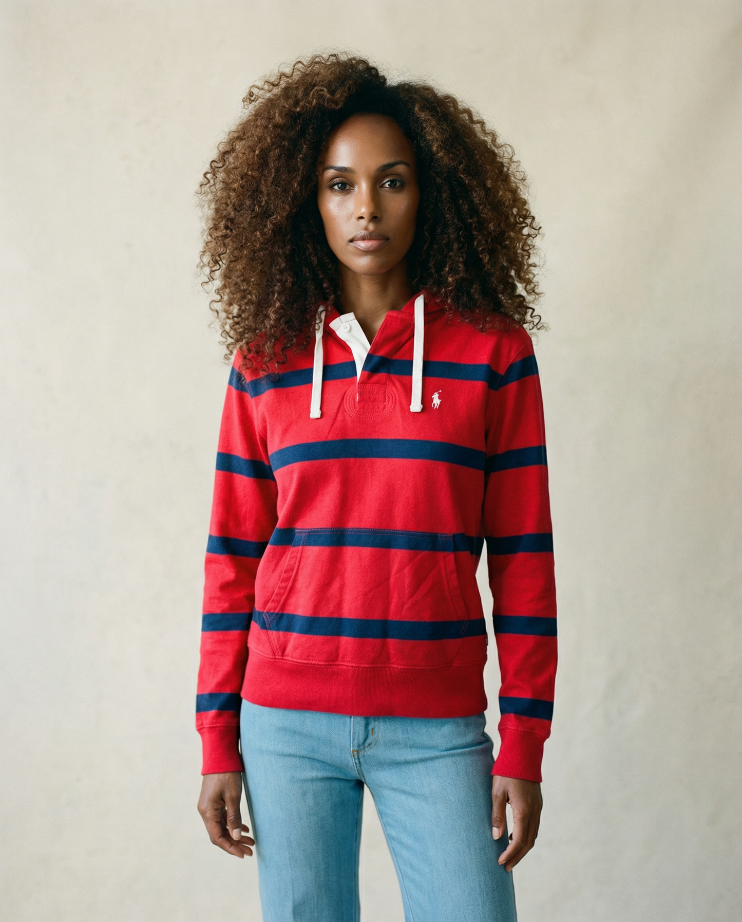 Polo Ralph Lauren Striped Hoodie — Size SP