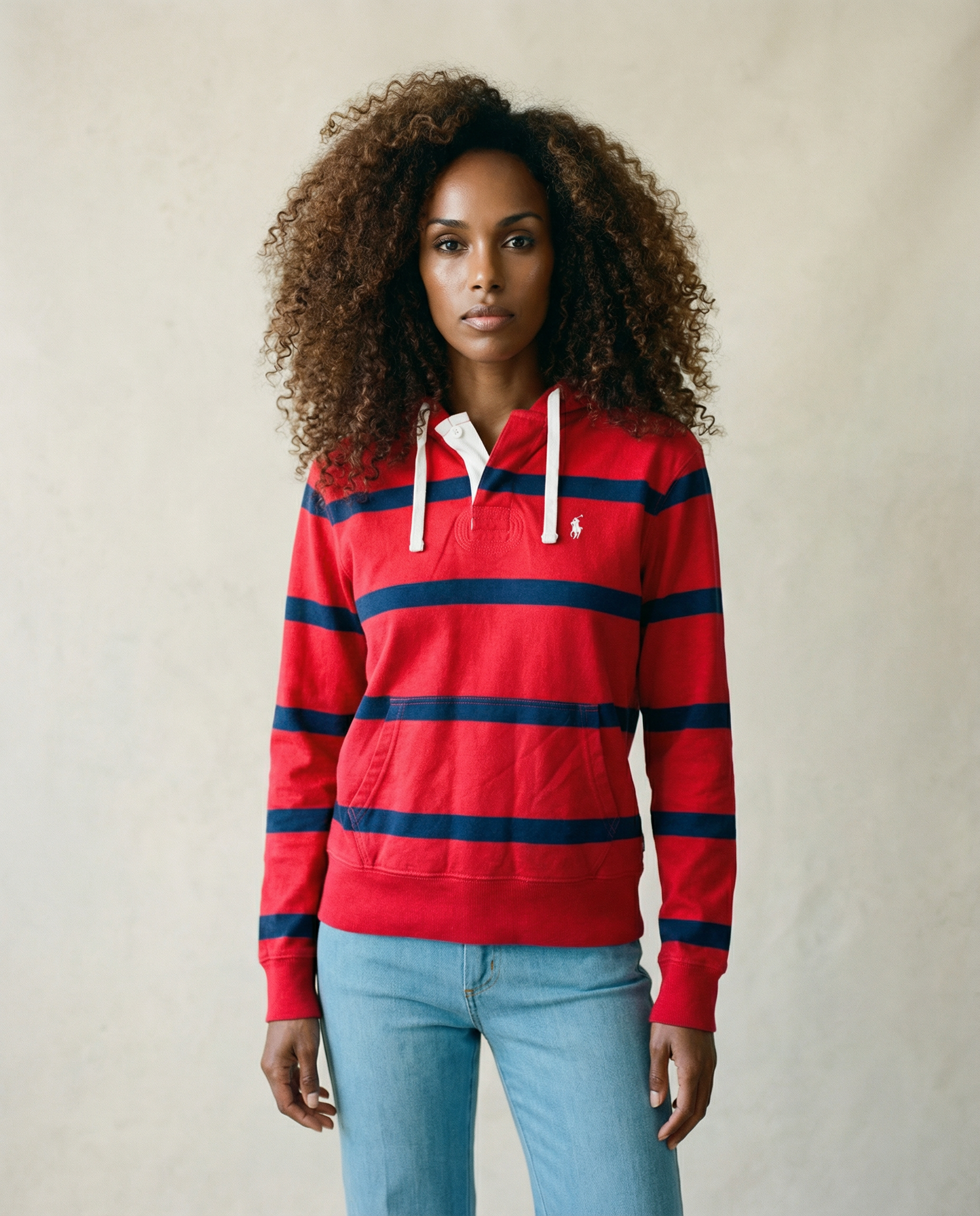 Polo Ralph Lauren Striped Hoodie — Size SP