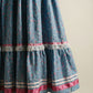 Vintage Victorian Prairie Lace Trim Maxi Dress