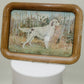 Vintage Metal Sporting Dog Serving Tray