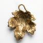 Vintage Brass Maple Leaf Tealight Holder