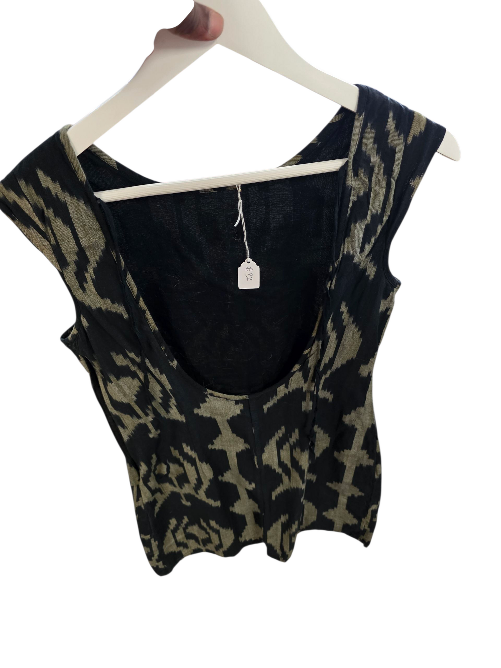 Black Print Dress