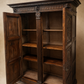 French Renaissance Revival Carved Walnut Armoire Cabinet
