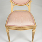 Vintage French Provincial Upholstered Vanity Chair, c. 1940s–1950s