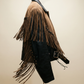 Vintage Fringe Leather Jacket – Size Medium