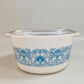 Vintage Pyrex “Blue Horizon” Casserole – With Lid