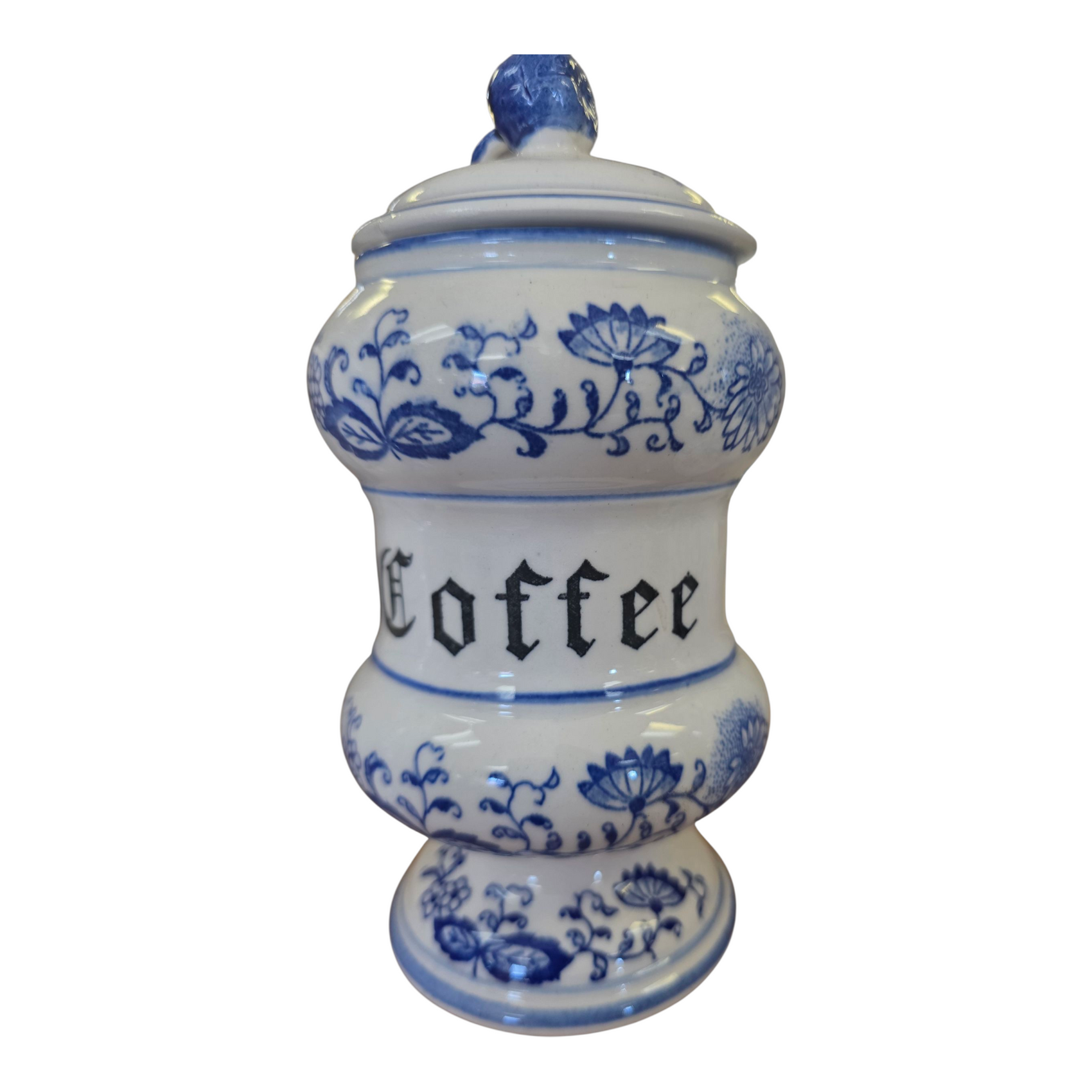 Blue Onion Coffee Jar