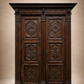 French Renaissance Revival Carved Walnut Armoire Cabinet