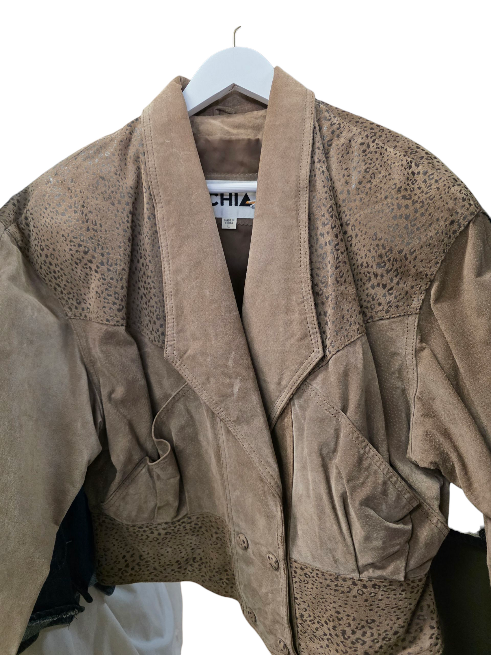 Leather Leopard Jacket
