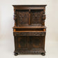 Carved Oak Jacobean Revival Cabinet