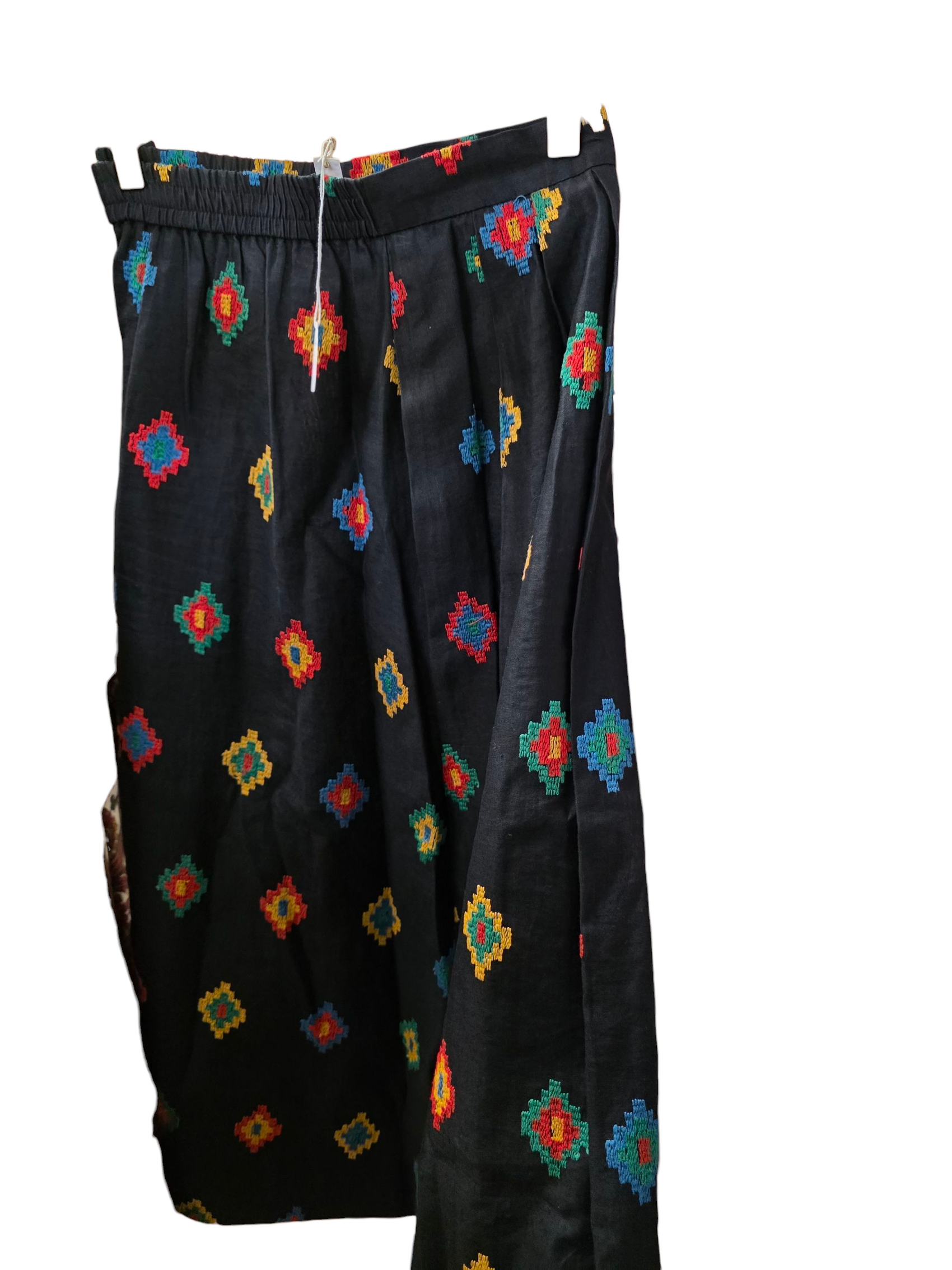 Black Embroided Skirt