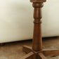 Vintage Marble-Top Pedestal Table — 32" Round