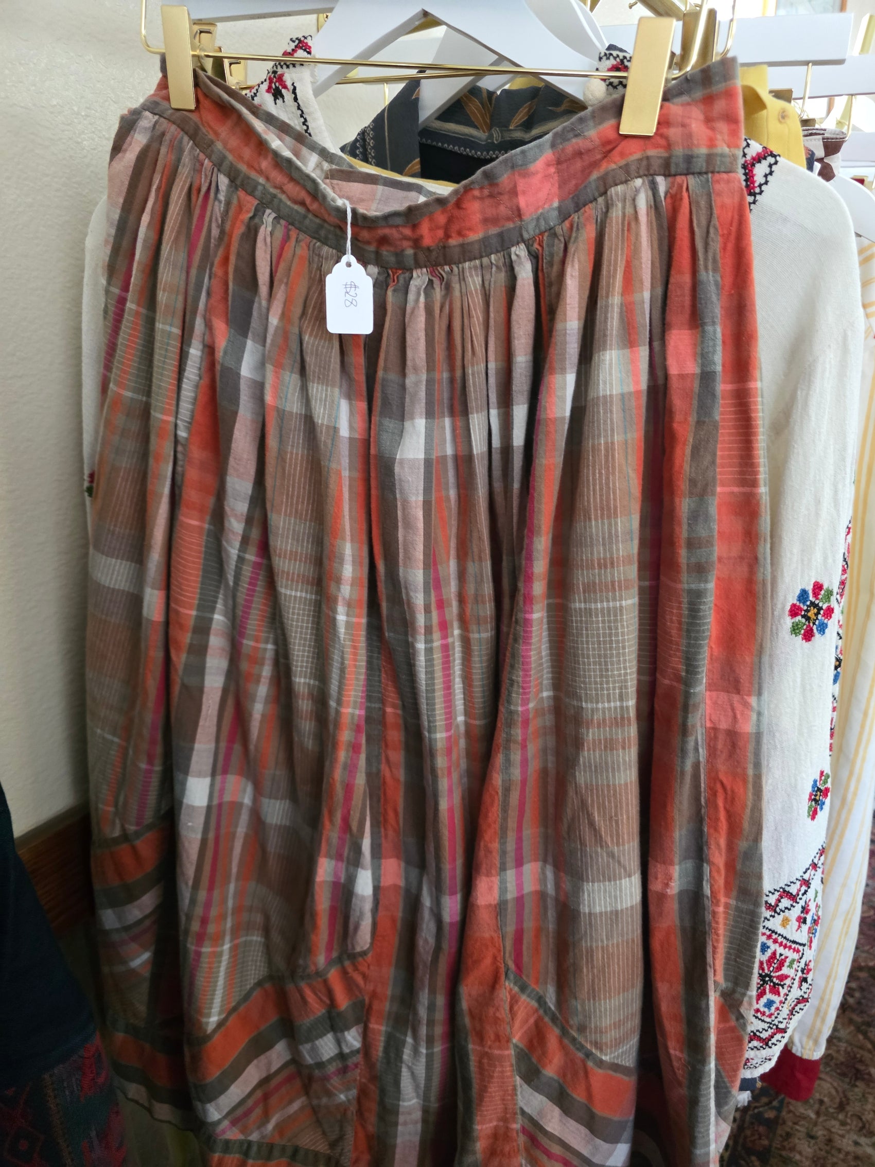 Vintage Orange/Brown Skirt