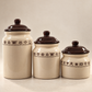 Western Bronc & Cattle Brands Ceramic Canister Set