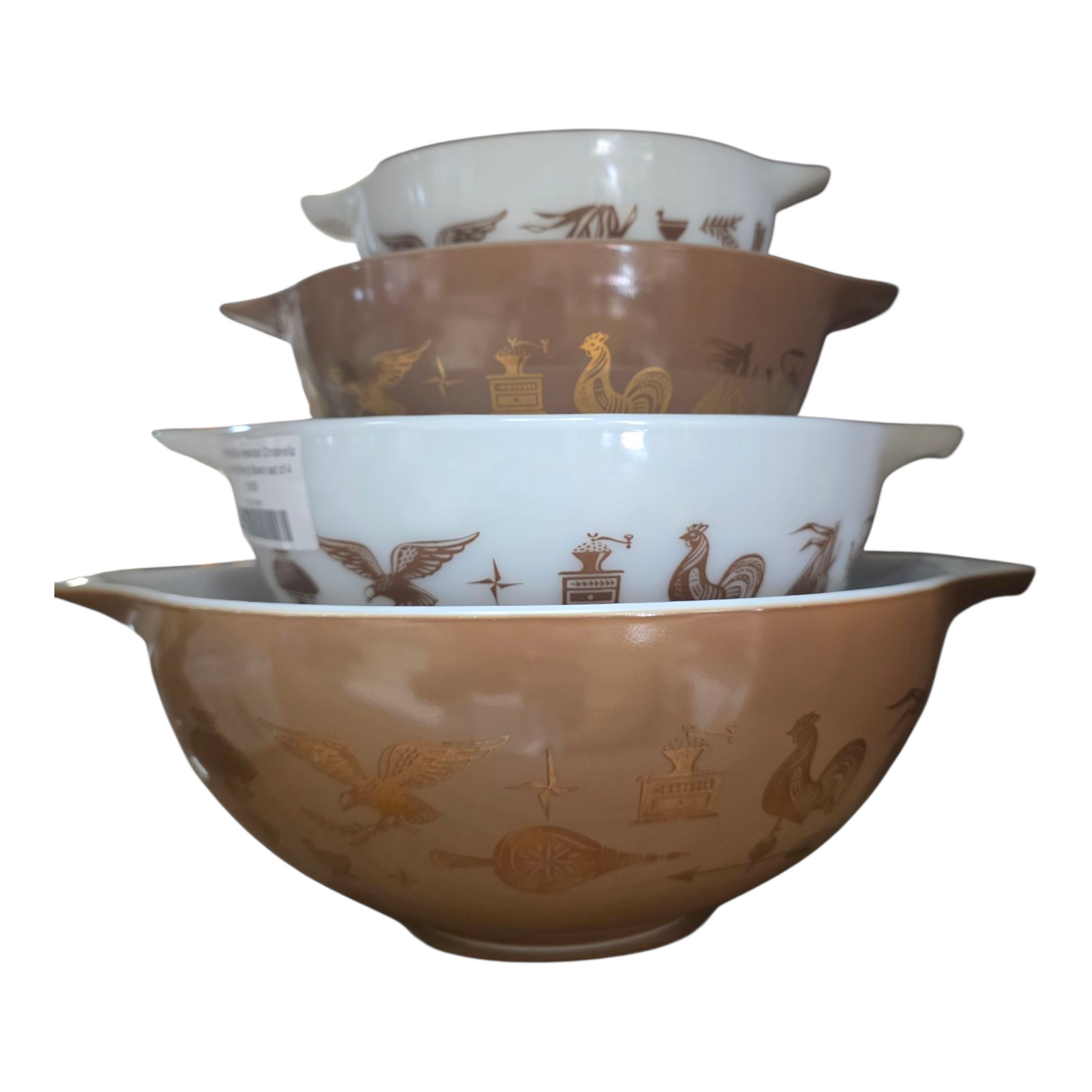 Pyrex Early American Cinderella Nesting - Mixing Bowls