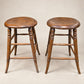 Pair of Antique Turned Wood Shaker-Style Stools