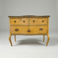 Vintage French Provincial Low Chest with Serpentine Drawers, c. 1940s–1950s