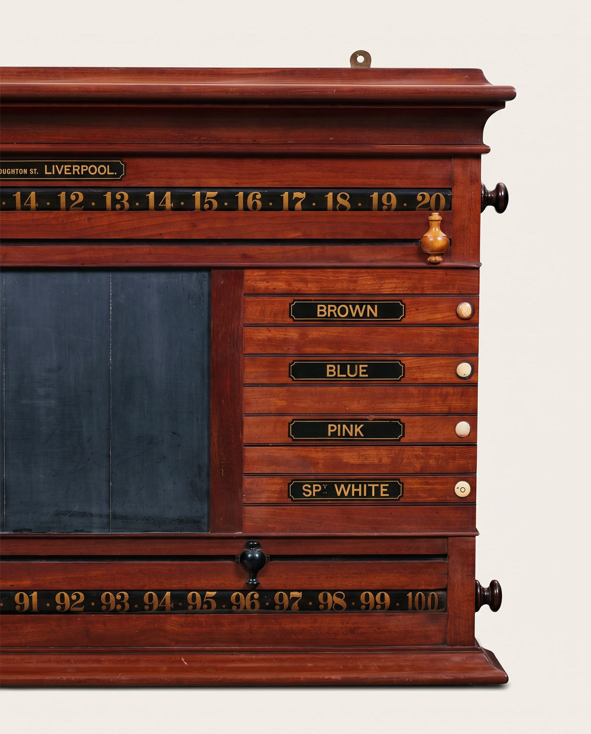 Circa 1900 Wm. Bayliff Liverpool Billiards & Snooker Scoreboard