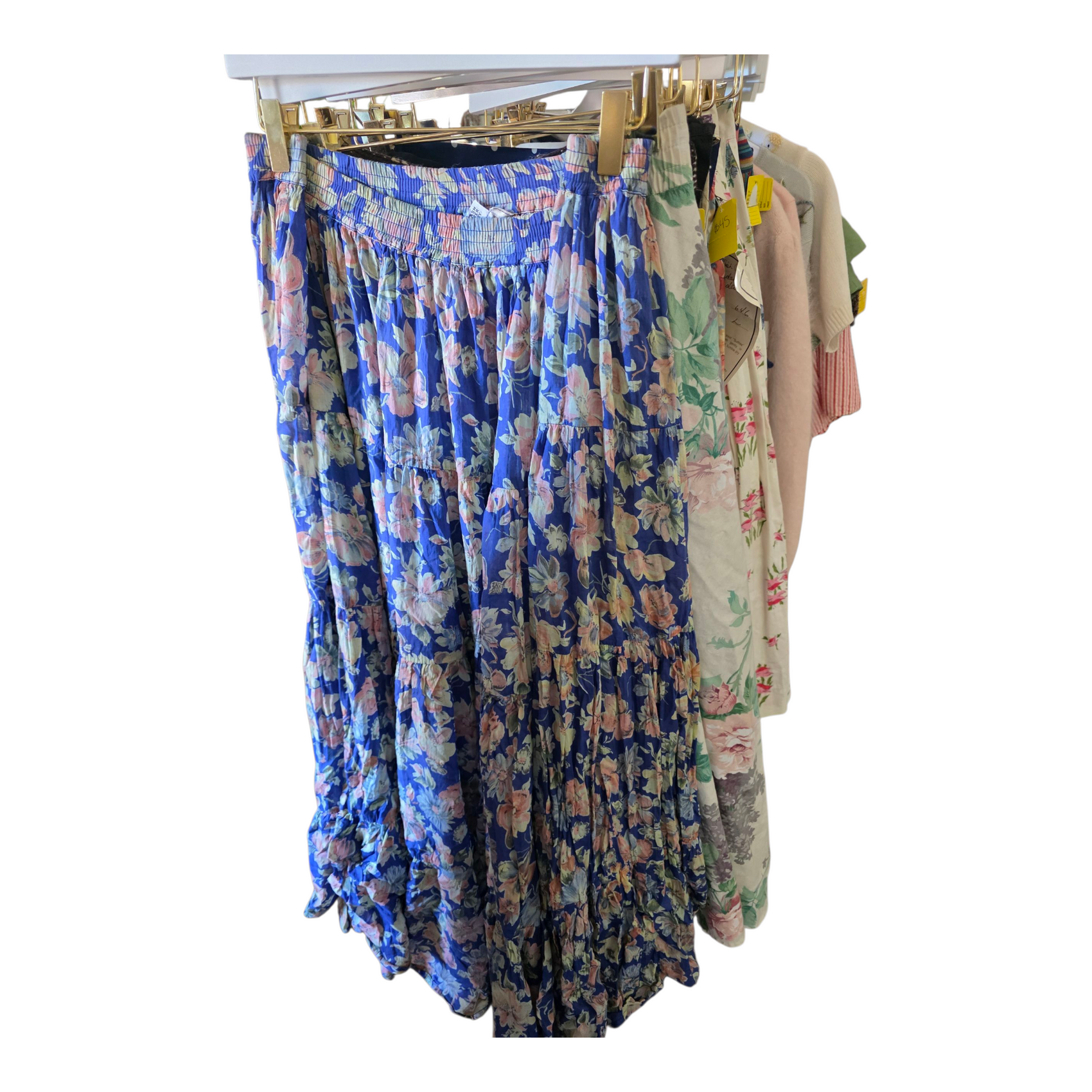 Blue Floral Skirt