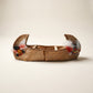 Vintage Handcrafted Birch Bark Canoe with Paddle & Fisherman Figure
