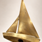 Vintage Mid-Century Brass Sailboat Sculpture