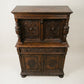 Carved Oak Jacobean Revival Cabinet