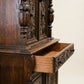 Carved Oak Jacobean Revival Cabinet