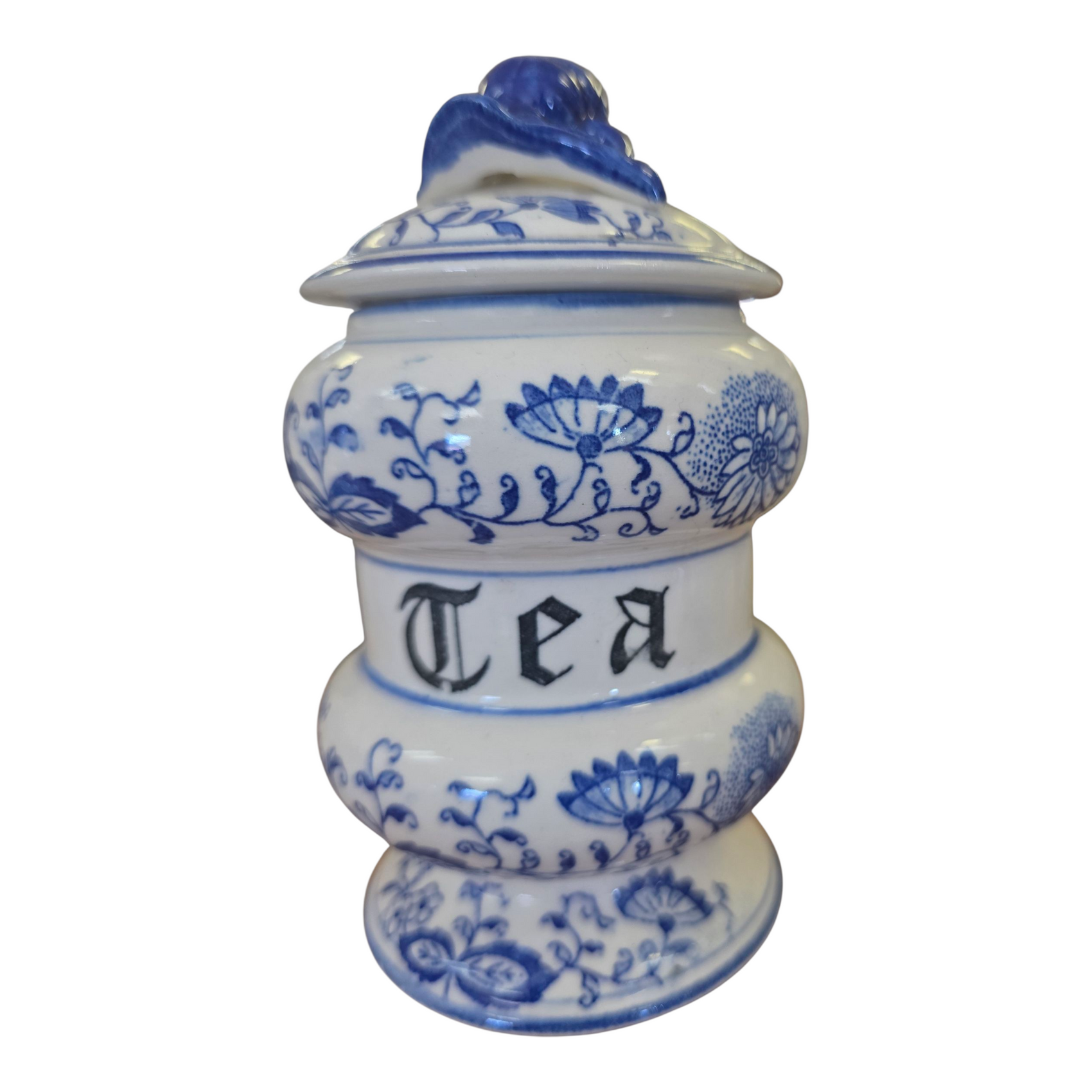 Blue Onion Tea Jar