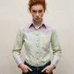 Vintage Pastel Floral Western Button-Up Shirt - S