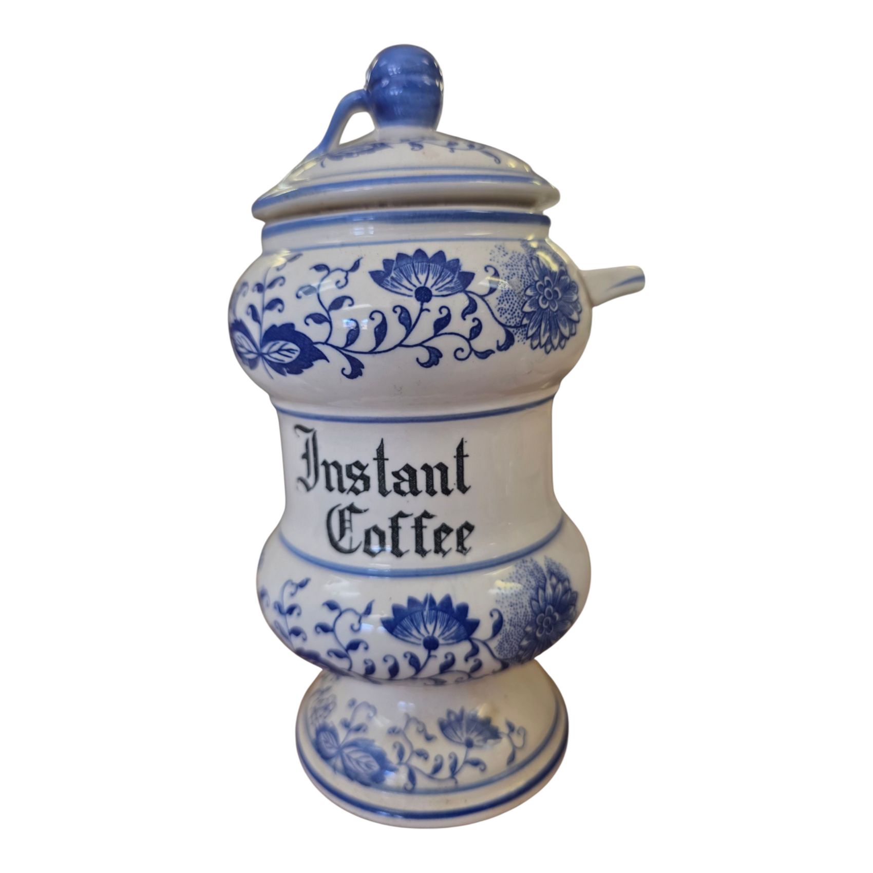 Blue Onion Instant Coffee Jar