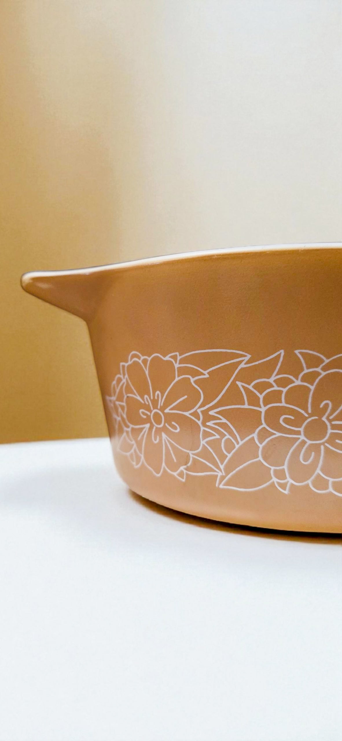 Vintage Pyrex “Woodland Brown” Casserole Dish