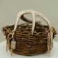 Handwoven Basket with Shed Antler Handle