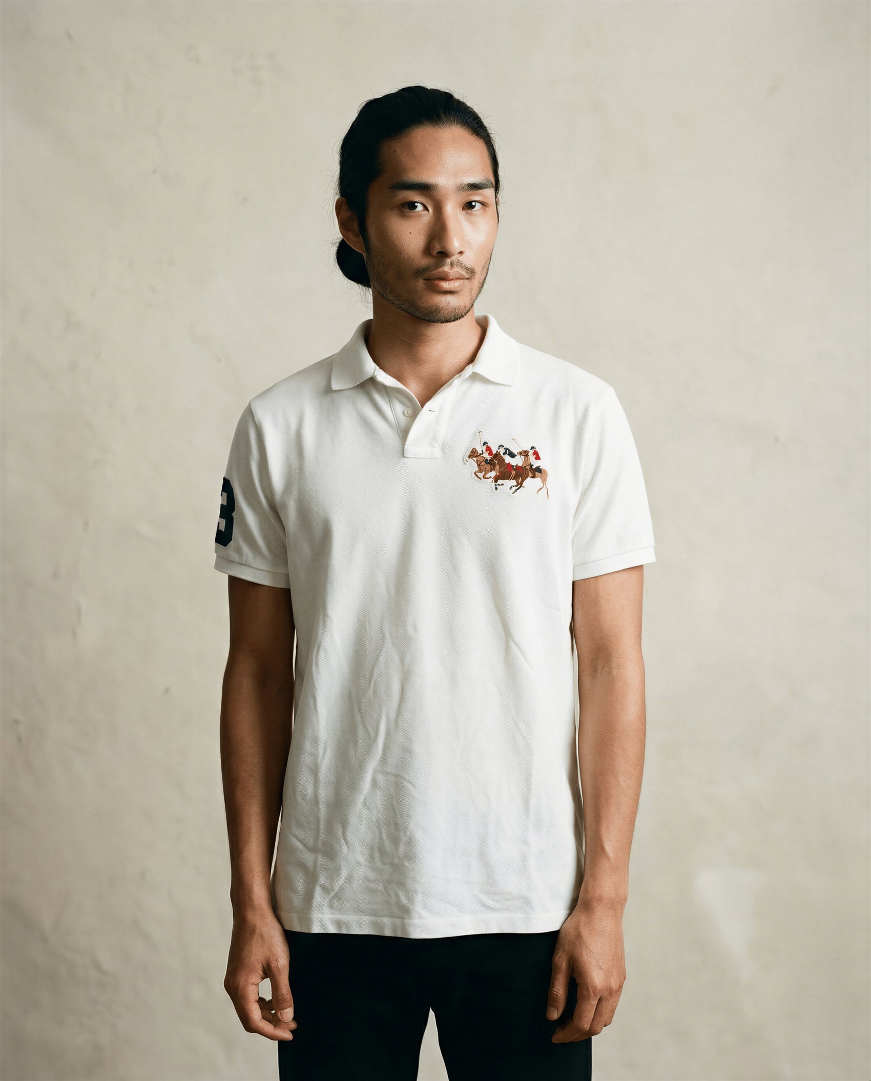 Polo Ralph Lauren Polo Match Embroidered Polo – White (Size XL)