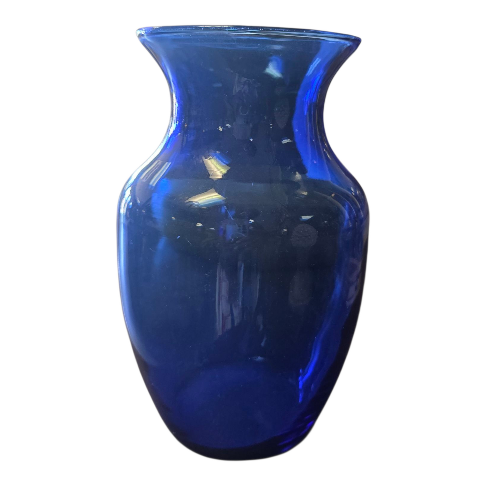 Indiana Glass Co. Cobalt Glass Vase