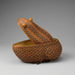 Vintage Woven Wicker Frog Storage Box