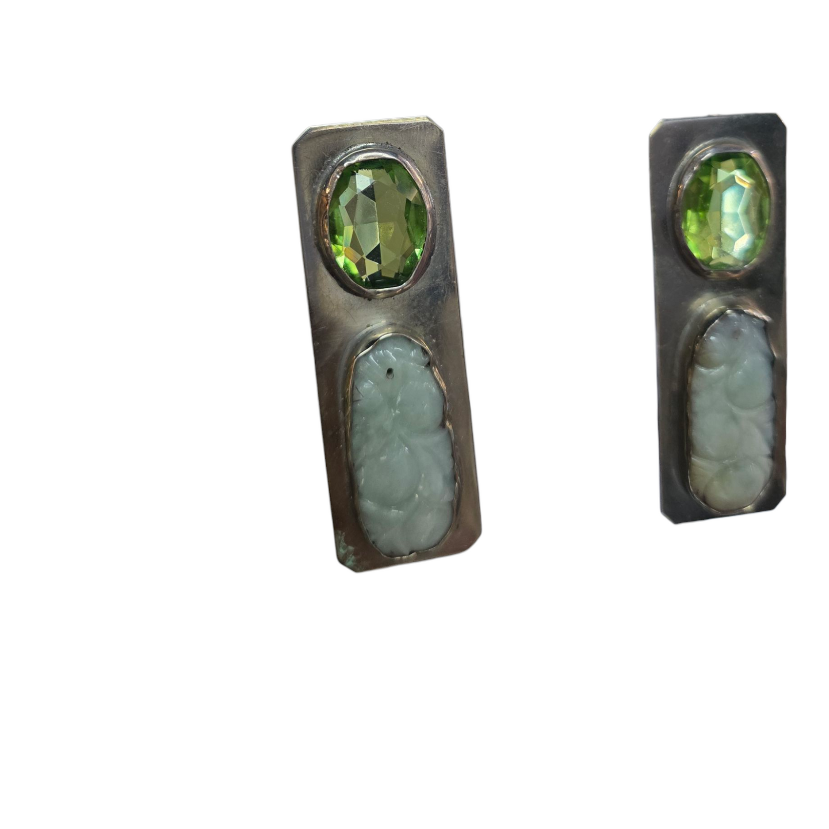 Silver Stone Earrings