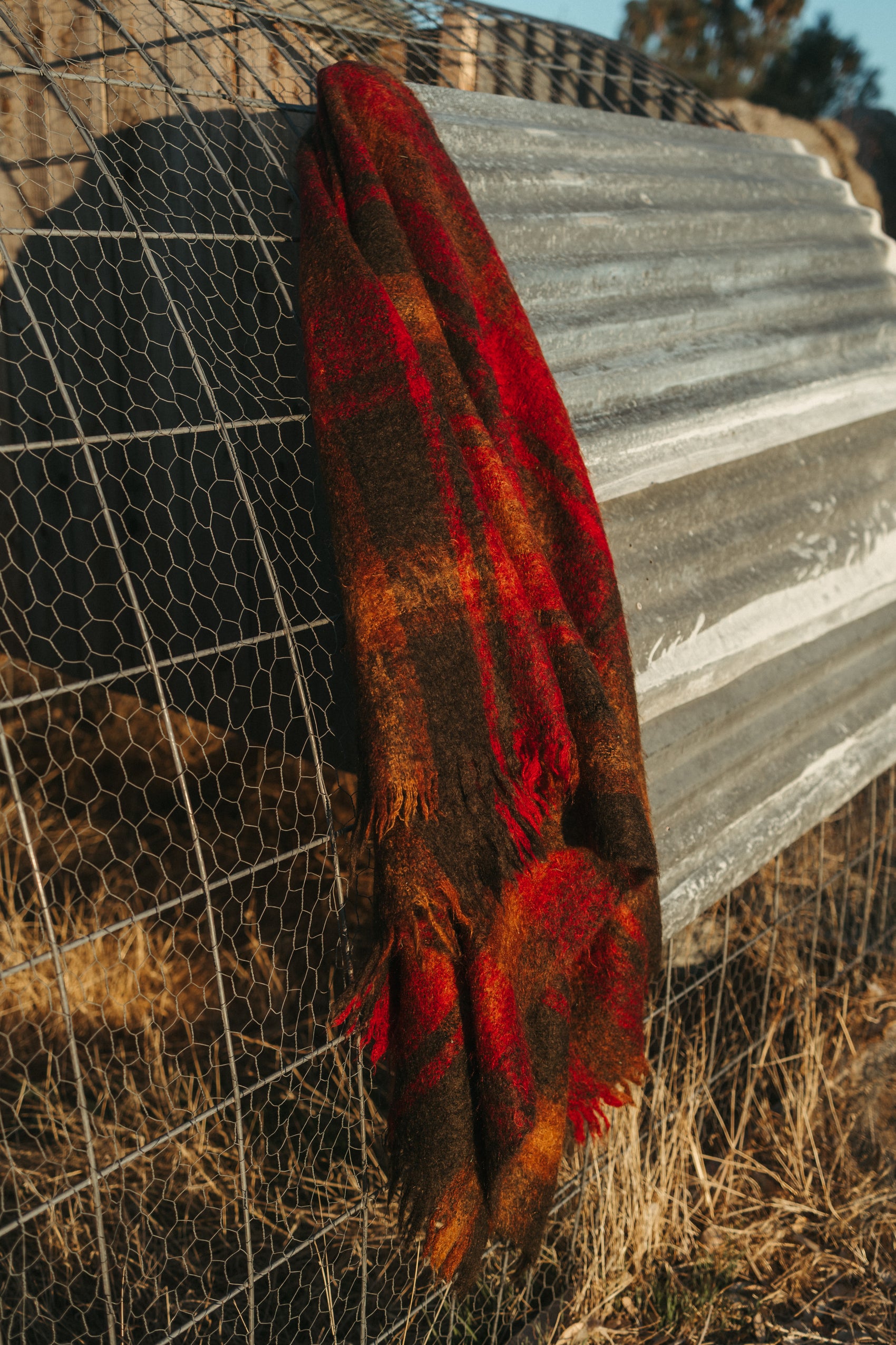 Vintage Glen Cree Mohair Wool Blanket – Scotland (100% Mohair)