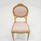 Vintage French Provincial Upholstered Vanity Chair, c. 1940s–1950s